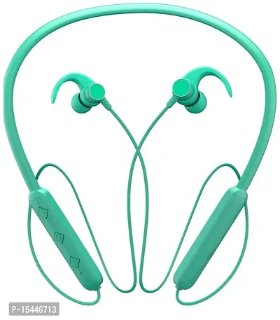 F 145 Neckband Bluetooth Headphone With Fast Charge And Upto 36 Hours Playback Bluetooth Headset Teal Green In The Ear Bluetooth Headphones Earphones-thumb0