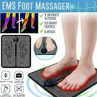 Foot Massager Pain Relief Wireless EMS Massage Mat Machine,Rechargeable Portable Folding Body Massager with 8 Mode/19 Levels for Legs,Body Foot,Neck,Arms,Hand Therapy Machine-thumb2