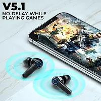 M19 TWS Bluetooth V5.1 Earbuds Active Noise Cancelling with LED Display Portable Wireless Touch Control Earbuds TWS Earphone IPX5 Waterproof Headset with Torch fro Gaming Workout Streaming-thumb2