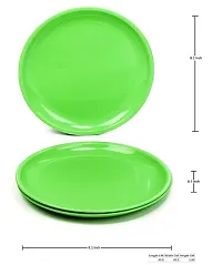Food Grade  Office Or Home Multi Color (6 Plates) Microwave Safe and Unbreakable Round Dinner Plates (11 inch)-thumb2