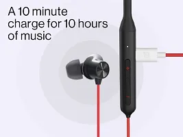 One Plus 50 Hrs Battery Backup Bluetooth Neckband With Mic And Extra Bass Red-thumb2