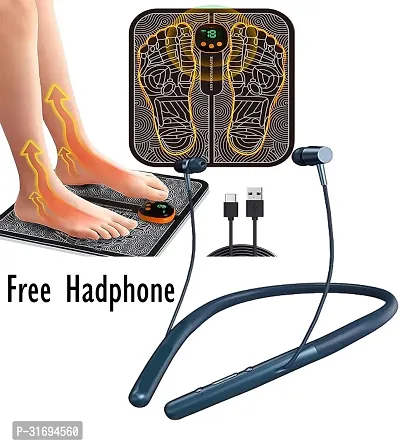 Pain Relief Wireless Electric EMS Massage Machine With Bluetooth Earphone