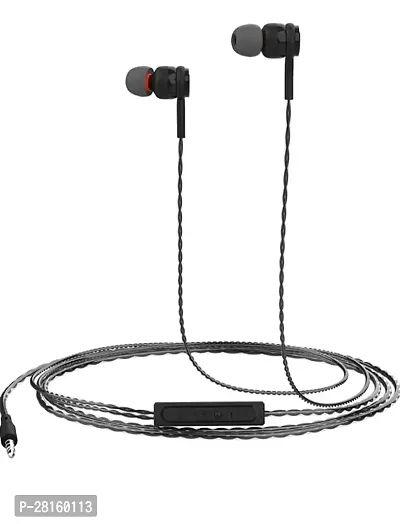 Elegant Black In-Ear Wired Earphones-thumb0