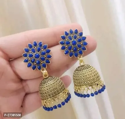 Elegant Brass Earrings For Women-thumb0