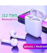 i12 Tws 5.0 Earphones Wireless Bluetooth latest Headset With Charging Box M10 Bluetooth Headset  (White, True Wireless)-thumb2