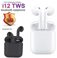 HEZOC i12 TWS Bluetooth 5.0 Earphones Wireless Headphones Earbuds Touch Control T-28 Bluetooth Headset  (White, True Wireless)-thumb4