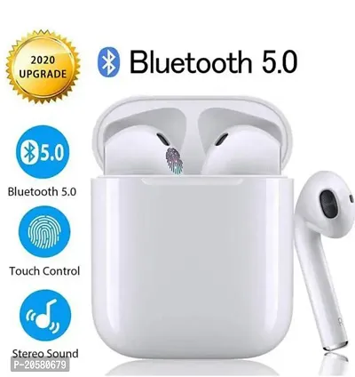 i-12 Earpods Bluetooth Wireless Earbuds Headset l Charging Case | Airdops Bluetooth Headset  (White, True Wireless)-thumb5