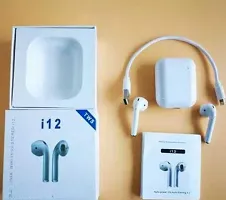 i12 tws earpods Bluetooth Headset_07 Bluetooth Headset  (White, In the Ear)-thumb4