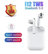 i12 tws earpods Bluetooth Headset_07 Bluetooth Headset  (White, In the Ear)-thumb1