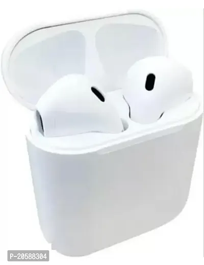 I12 TWS Audio Earpods Wireless Earbuds with 40H Playtime With In-Built Mic T-42 Bluetooth Headset  (White, True Wireless)-thumb3