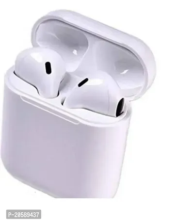 I12 TWS Audio Earpods Wireless Earbuds with 40H Playtime With In-Built Mic T-42 Bluetooth Headset  (White, True Wireless)