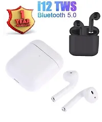 i12 TWS Earpods Bluetooth Headset True Wireless Earbuds C41 Bluetooth Headset  (White, True Wireless)-thumb4