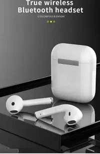 i12 tws earpods Bluetooth Headset 90 Bluetooth Headset  (White, True Wireless)-thumb3