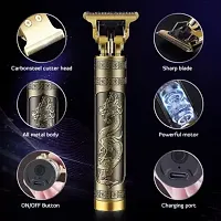 Hair Trimmer For Men Buddha Style Trimmer, Professional Hair Clipper, Adjustable Blade Clipper, Shaver For Men, Retro Oil Head Close Cut Trimming Machine, 1200 mah battery (DRAGON)-thumb4
