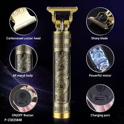 Hair Trimmer For Men Buddha Style Trimmer, Professional Hair Clipper, Adjustable Blade Clipper, Shaver For Men, Retro Oil Head Close Cut Trimming Machine, 1200 mah battery (DRAGON)-thumb5