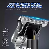 Cordless Hair Clipper Professional Dragon Style Electric Razor USB Rechargeable T-Blade Trimmers for Beard, Hairs, Moustache Clippers with 4 Guide Combs-thumb1