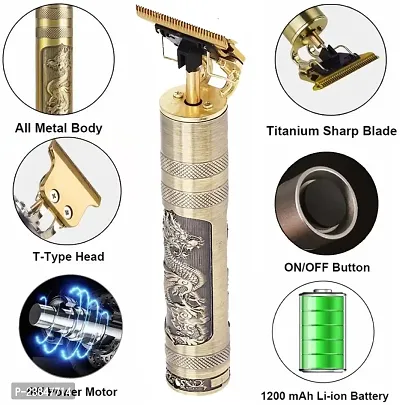 Hair Trimmers, T Liners Clippers for Men , T Trimmer for Men, Vintage t9, Cordless Professional Zero gapped ,Barber Detailer Trimmer, 0mm Outline Trimmer, Hair edgers Clippers (Gold)-thumb0