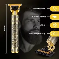 Hair Trimmers, T Liners Clippers for Men , T Trimmer for Men, Vintage t9, Cordless Professional Zero gapped ,Barber Detailer Trimmer, 0mm Outline Trimmer, Hair edgers Clippers (Gold)-thumb4