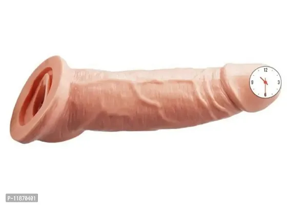 JUMBO DRAGON TOTAL LENTH 8 INCHS SOLID 2 INCHS SILICON PLATINUM PLUS LONG REUSABLE EXTRA TIMING PENIS SLEEVE-thumb0