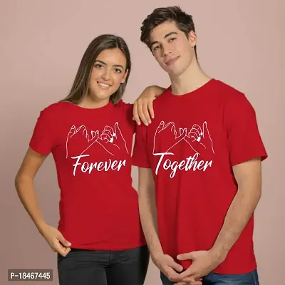 Together Forever Couple T-Shirt ( Men-L, Women-L)