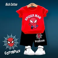 Spiderman Printed Kids Clothing Set for Boys and Girls Pack of 2-thumb2