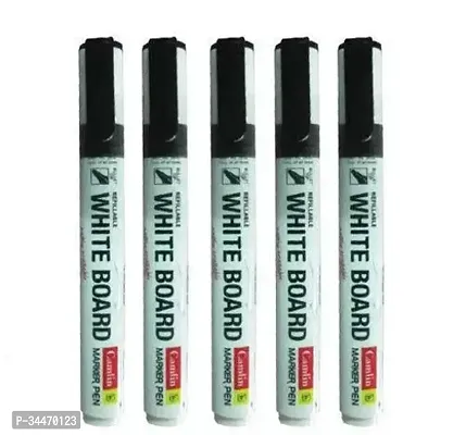 Camlin Kokuyo PB White Board Marker - Pack of 4 Assorted Colors (Black, Blue, Red, Green)-thumb0