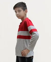 Stylish Multicoloured Cotton T-Shirt For Boys (Combo Of 2)-thumb3