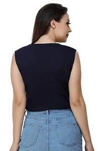 Round Neck Slim Fit Crop top for women-thumb1