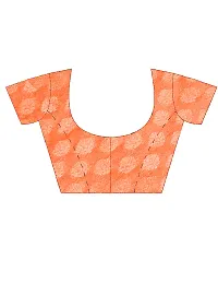 Orange Printed Chiffon Saree with Blouse Piece-thumb3