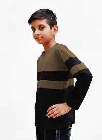 Boy's Solid Cotton Round Neck Tees-thumb2
