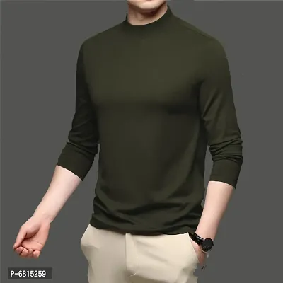 Green Polyester Tshirt For Men-thumb3