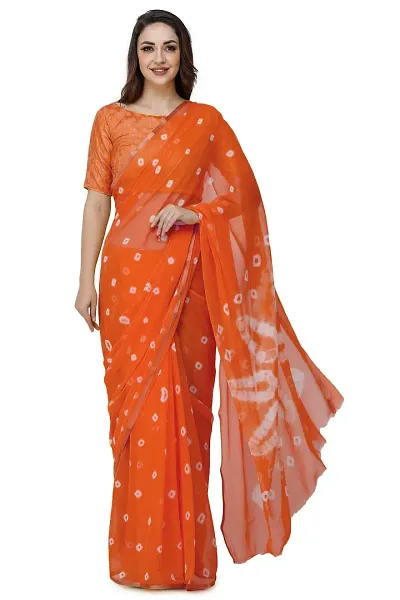 Chiffon Saree with Blouse Piece