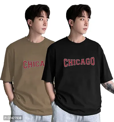 Stylish Cotton Oversized T-Shirt for Men Pack of 2