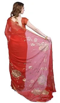 Clafoutis Chiffon Floral Printed Saree for Women's with Blouse Piece-thumb2