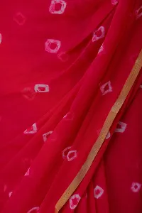 LIME Women's Chanderi Pure Chiffon Saree With Blouse Piece (56-yellow-saree_Red)-thumb3