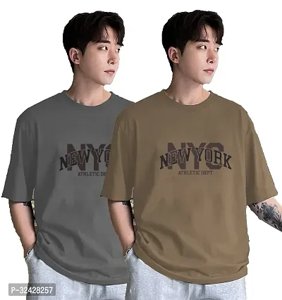 Stylish Cotton Oversized T-Shirt for Men Pack of 2