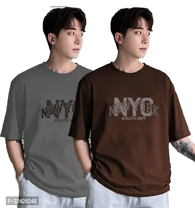 Stylish Cotton Oversized T-Shirt for Men Pack of 2