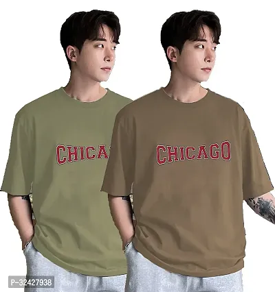 Stylish Cotton Oversized T-Shirt for Men Pack of 2