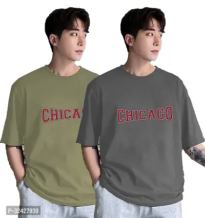 Stylish Cotton Oversized T-Shirt for Men Pack of 2