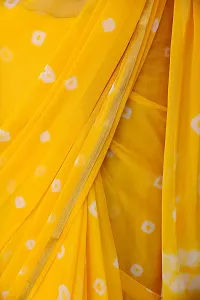 LIME Women's Chanderi Pure Chiffon Saree With Unstiched Blouse Piece (56-yellow-saree_Yellow)-thumb3