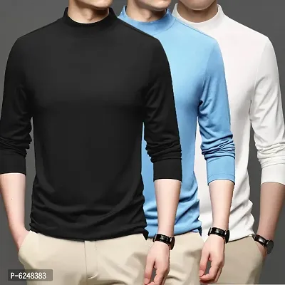 Pack of 3 stretchable full sleeves T shirts