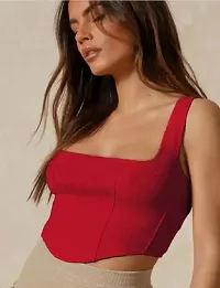 Lady square neck crop top-thumb2