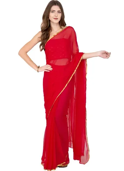 Clafoutis women plane chiffon saree