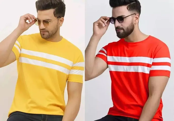 Reliable Solid Round Neck Tees For Men