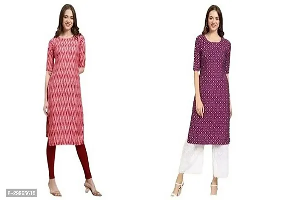 Stylish Crepe Kurta for Women Pack of 2