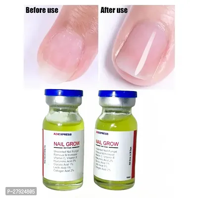 Repairs Cuticle  Nail Overnight, Stimulates Nail Growth, For Damaged Skin  Thin Nails - 100% Natural/ 10ml (set of 2)-thumb3