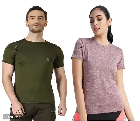 Buy NDLESS SPORTS Round Neck Dry-Fit Combo T-Shirt for Men Women Online In  India At Discounted Prices