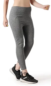 Ndless Sports Designer Ankle Length 4 Way Stretch Polyester Solid Legging for Yoga, Running & Fitness Exercise (Medium, Grindel)-thumb4