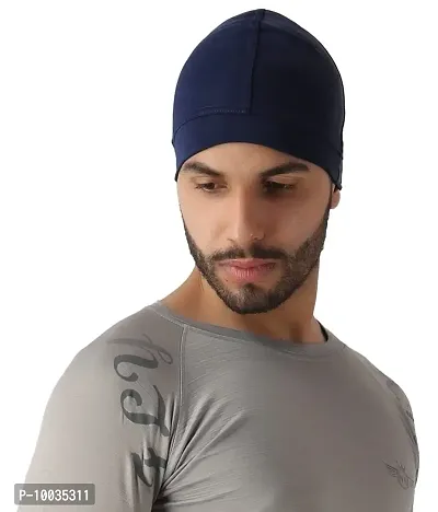 NDLESS SPORTS Helmet Liner Skull Cap For Mens (Blue)-thumb0