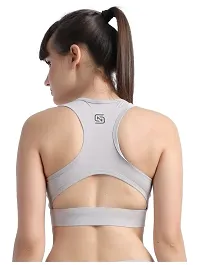 NDLESS SPORTS Combo of 2 Solid Polyester Blend Non-Wired Soft Padded Sports Bra for Cycling, Racing, Excercise & Fitness-thumb1